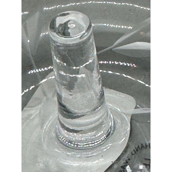 Lenox Opal Innocence clear Crystal Ring Holder embossed floral 3.5 READ NEW - Picture 7 of 9